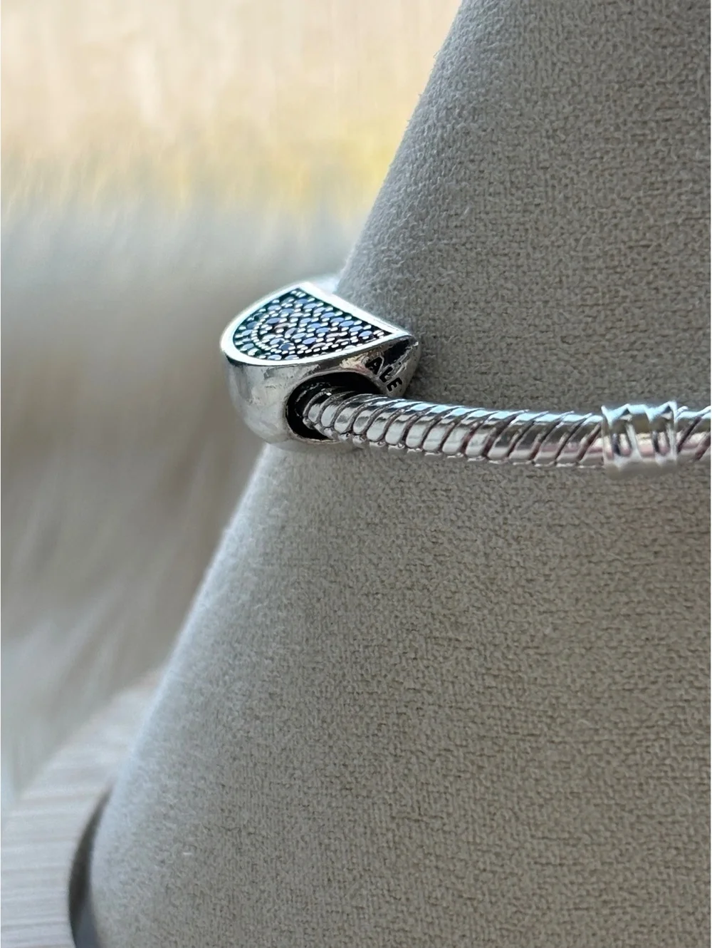 Pandora Watermelon Charm Sterling Silver with Pink and Green Stones